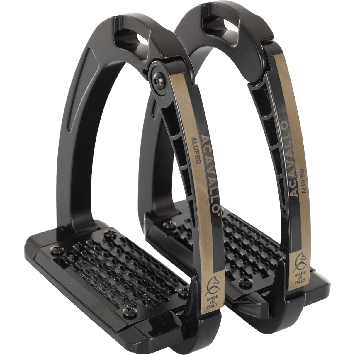 2026 Acavallo Arena Alupro Stirrups AC607 - Total Black